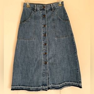 Free People Denim Skirt